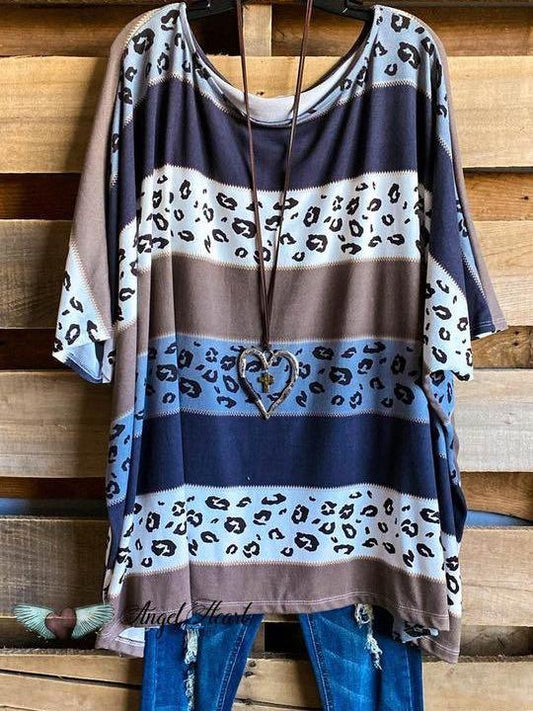 Leopard Love Poncho - Charcoal - LuckyFash™