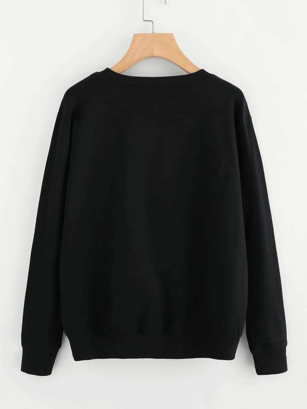 Leopard Mouth Print Sweatshirt - LuckyFash™