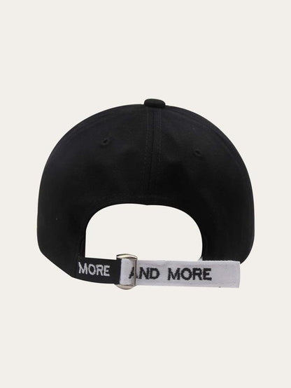 Black Letter Embroidered Baseball Cap - LuckyFash™