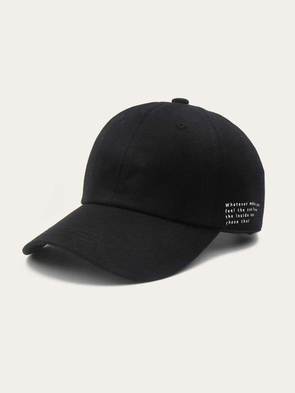 Black Letter Embroidered Baseball Cap - LuckyFash™