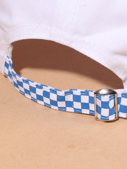 Lattice & Letter Embroidered Baseball Cap - LuckyFash™