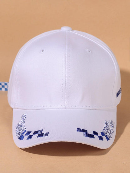 Lattice & Letter Embroidered Baseball Cap - LuckyFash™