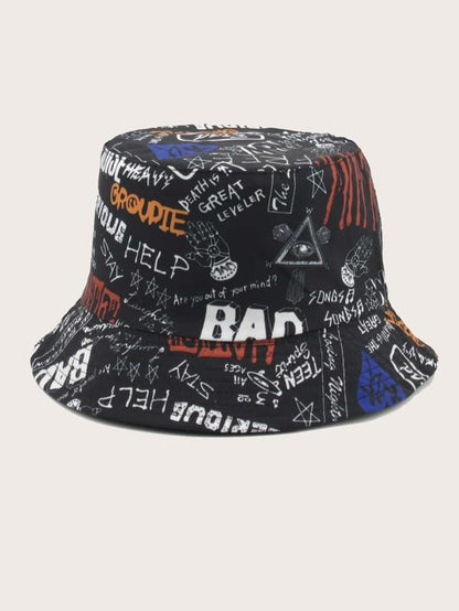 Graffiti Letter Graphic Bucket Hat - LuckyFash™