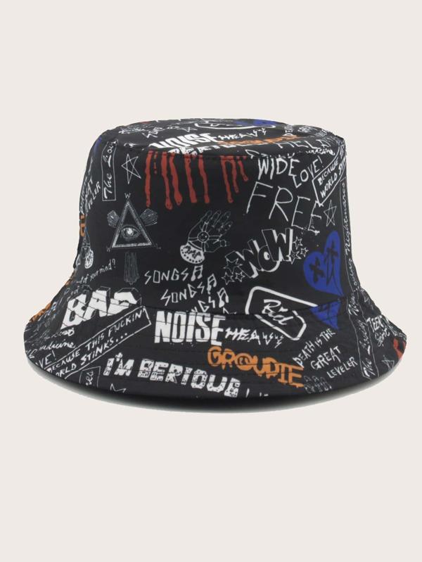 Graffiti Letter Graphic Bucket Hat - LuckyFash™
