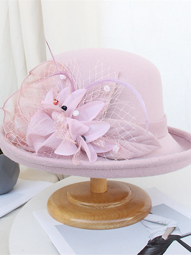 Women's Hat Bucket Hat Black Purple Yellow Party Outdoor Dailywear Floral Floral Portable Windproof Comfort - LuckyFash™