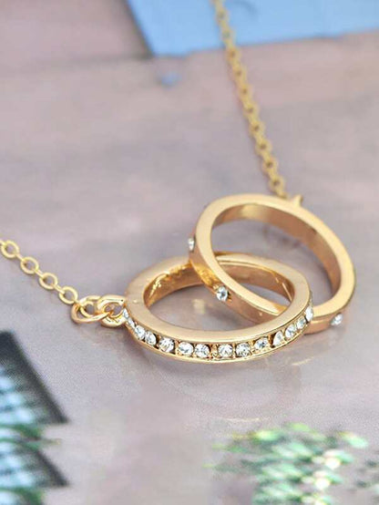 Linked Ring Pendant Necklace - LuckyFash™