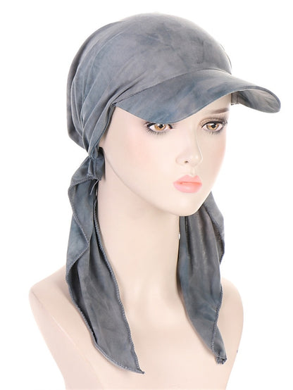 Camouflage Leopard Print Muslim Hijab Turban Hat for Women Girls Baseball Cap Sun Hats Headscarf Scarf Cap Solid Color Fashion Women Soft scarves - LuckyFash™