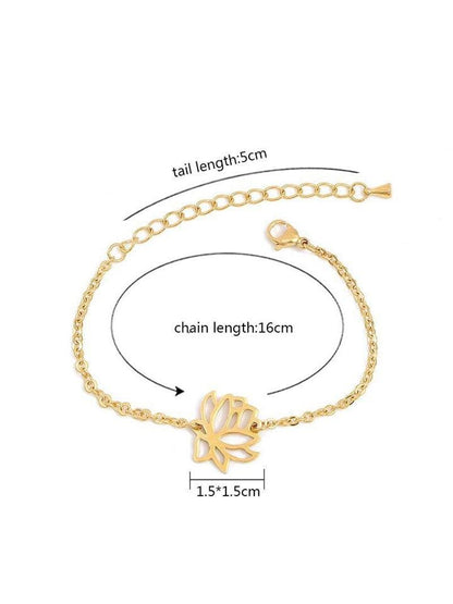 Lotus Pull Chain Bracelet - LuckyFash™