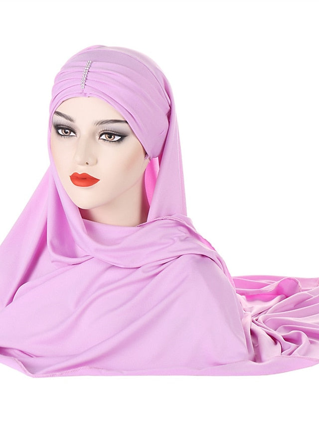 Women's Turban Party Evening Solid / Plain Color Polyester Sweet 1 pcs - LuckyFash™