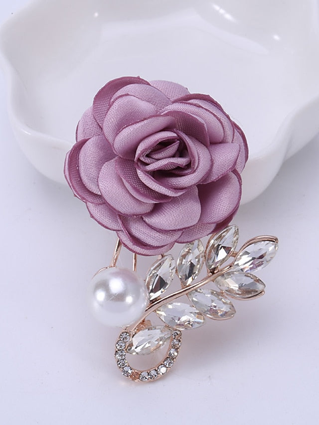 Women's Brooches Chic & Modern Street Flower Brooch / Blue / Purple / Pink / Fall / Winter - LuckyFash™