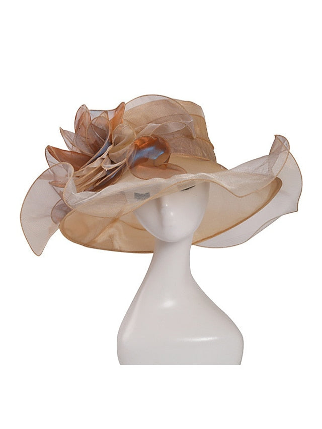 Women's Hat Bucket Hat Sun Hat Blue Purple Pink Party Outdoor Dailywear Floral Floral Portable Windproof Comfort - LuckyFash™