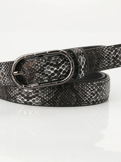 Women's Belt PU Leather Green White Black Purple khaki Skinny Belt Solid Color - LuckyFash™