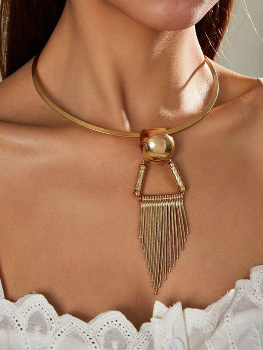 Metal Tassel Decor Necklace - LuckyFash™