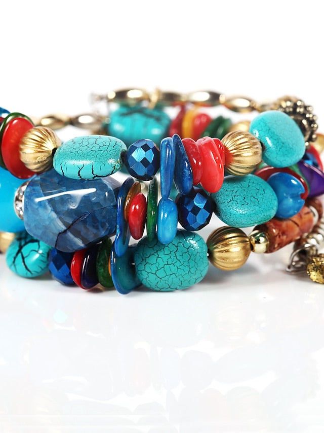 Women's Bracelets Ethnic Style Street Multicolor Bracelets & Bangles / Red / Fall / Winter / Spring / Summer - LuckyFash™