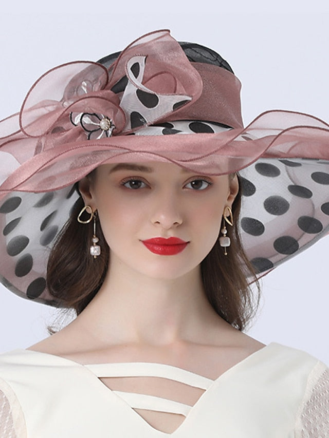 Women's Hat Bucket Hat Sun Hat Green Black Purple Party Outdoor Dailywear Floral Floral Polka Dot Portable Windproof Comfort - LuckyFash™