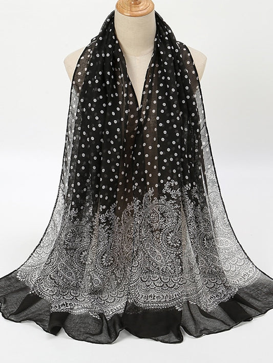 Summer Lady Dots Scarf Shawl Holiday Fashion Clothing Accessories Invierno Mujer Women Scarves Shawls - LuckyFash™
