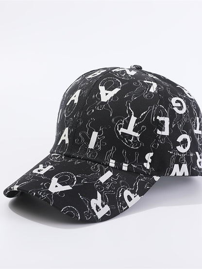 Hip Hop Letter Print Women Baseball Hats Trendy Streetwear Fashion Comfortable Outdoor Sport Caps Simple Sun Hat - LuckyFash™