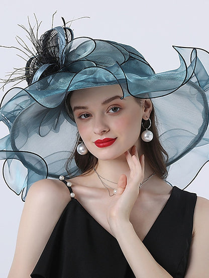 Women's Hat Bucket Hat Sun Hat Green Black Blue Party Outdoor Dailywear Floral Floral Portable Windproof Comfort - LuckyFash™
