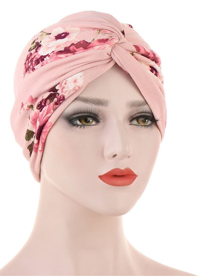 Women Muslim Daily Turban Folding Cross Knotted Hair Scarf Elastic Head Wrap Headwear Bandanas Lady Hair Hats Beanie Hair Loss Accessories - LuckyFash™