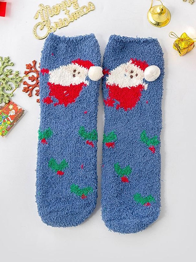 Women's Crew Socks Party Christmas Gift Multi Color Animal Patterned Polyester Spandex Casual Classic Warm Cute 1 Pair - LuckyFash™