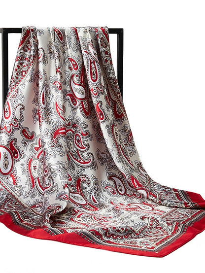 Summer Muslim Shawls 90X90CM Beach Kerchief Print Square Scarves New Style Sunscreen Headcloth - LuckyFash™