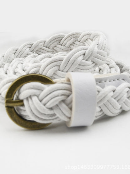 Women's Skinny Belt Party Street Dailywear Daily Black White Belt Pure Color Fabric Brown  Fall Winter Spring - LuckyFash™