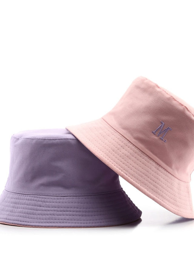 Women's Hat Sun Hat Black Blue Pink Outdoor Daily Holiday Embroidery Color Block Letter Windproof Dustproof - LuckyFash™