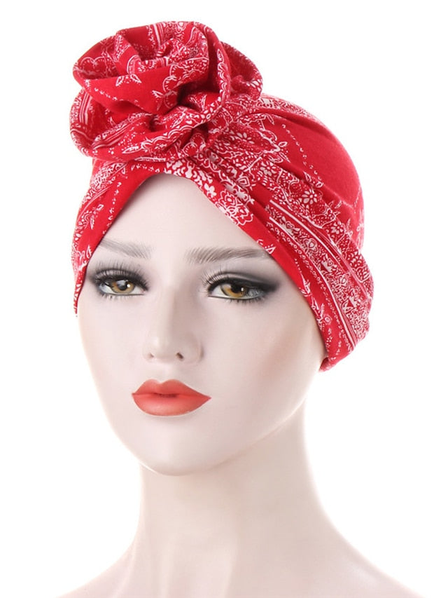 Women's Turban Office Daily Flower / Plants Polyester Boho Cute 1 pcs - LuckyFash™