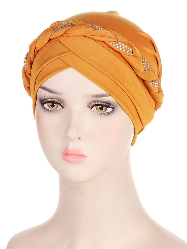 Comfortable Turban Cap for Women Soft Stretch Braid Muslim Hats Female Inner Hijab Caps Indian Bonnet Wrap Head Scarf - LuckyFash™