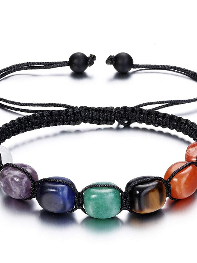 Men's Women's Loom Bracelet Yoga Bracelet Classic Vintage Theme Stylish Stone Bracelet Jewelry Brown / Rainbow / Coffee For Gift Daily - LuckyFash™