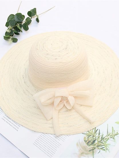 Women's Hat Bucket Hat Sun Hat Light Pink Black Wine Party Outdoor Dailywear Floral Floral Portable Windproof Comfort - LuckyFash™