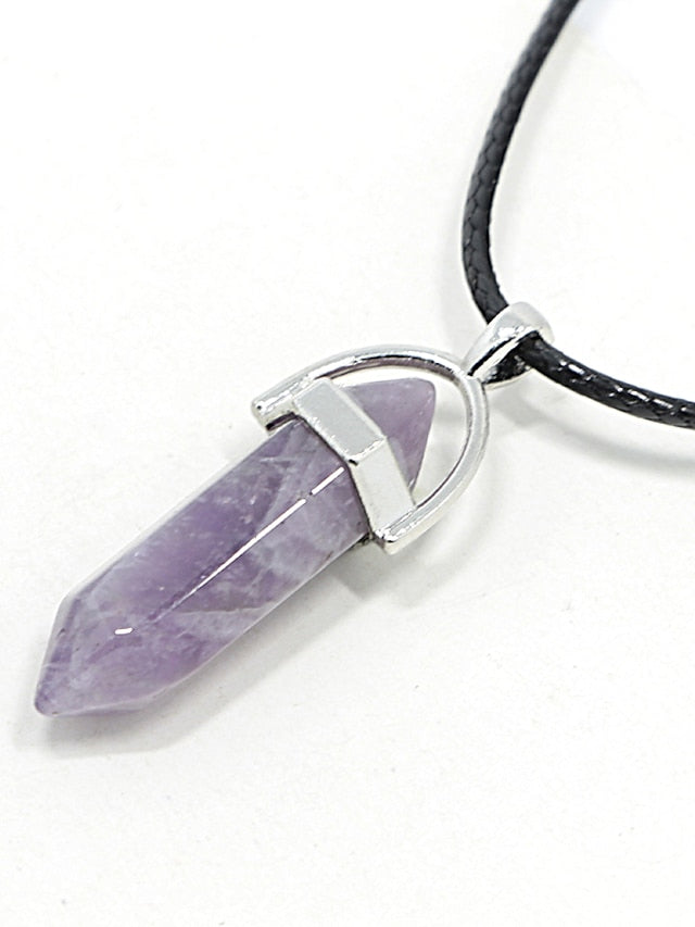 Pendant Necklace For Women's Turquoise Crystal Party Casual Daily Synthetic Gemstones Crystal Turquoise Black - LuckyFash™