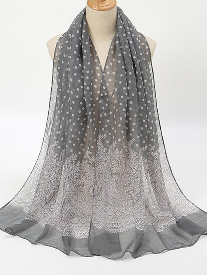 Summer Lady Dots Scarf Shawl Holiday Fashion Clothing Accessories Invierno Mujer Women Scarves Shawls - LuckyFash™