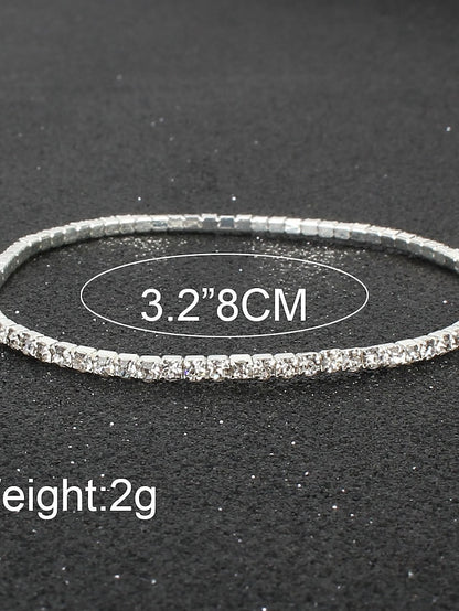 Women's Bracelet Classic Fashion Vintage Theme Personalized Rhinestone Bracelet Jewelry Silver / Black / Red For Party Evening Gift Daily Birthday - LuckyFash™