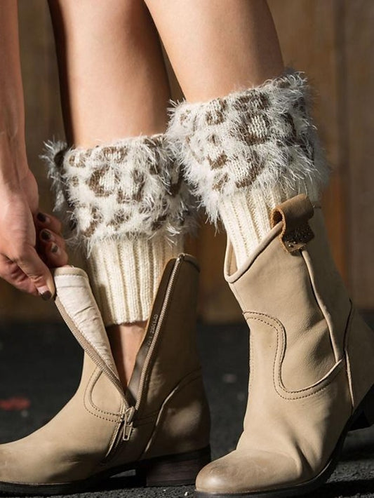 Women's Leg Warmers Boot Cuffs Work Daily Acrylic Fibers Nylon Basic Classic Warm 1 Pair - LuckyFash™