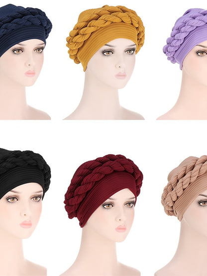 Women's Turban Home Daily Solid / Plain Color Polyester Casual 1 pcs - LuckyFash™