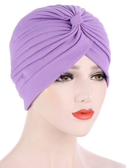 Women's Turban Daily Holiday Solid / Plain Color Polyester Cute Cute 1 pcs - LuckyFash™