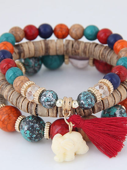 Women's Bracelets Textured Street Multicolor Bracelets & Bangles - LuckyFash™