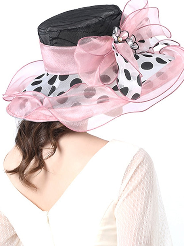 Women's Hat Bucket Hat Sun Hat Green Black Purple Party Outdoor Dailywear Floral Floral Polka Dot Portable Windproof Comfort - LuckyFash™