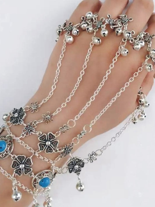 Women's Chain Bracelet Classic Flower Fashion Personalized Alloy Bracelet Jewelry Silver For Date Beach - LuckyFash™