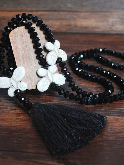 Women's necklace Chic Modern Street Butterfly Necklaces & Color Crystal  Bohemia Sweater Necklace / Blue / Pink / Fall / Winter - LuckyFash™