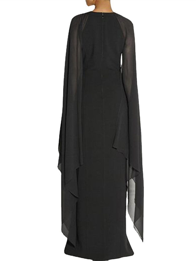 Womenâ€˜s Formal Party Dress Lace Dress Swing Dress Long Dress Maxi Dress Black Blue Purple Long Sleeve Pure Color Lace Winter Fall Spring Crew Neck Fashion Winter Dress Date 2023 S M L XL XXL 3XL 4XL - LuckyFash™