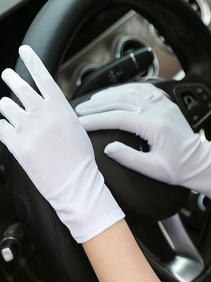 Women's Gloves Party / Evening Daily Solid / Plain Color Spandex Simple Style Sweet Wedding Casual / Daily 1 Pair - LuckyFash™
