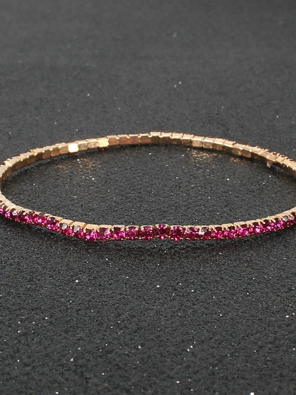 Women's Bracelet Classic Fashion Vintage Theme Personalized Rhinestone Bracelet Jewelry Silver / Black / Red For Party Evening Gift Daily Birthday - LuckyFash™