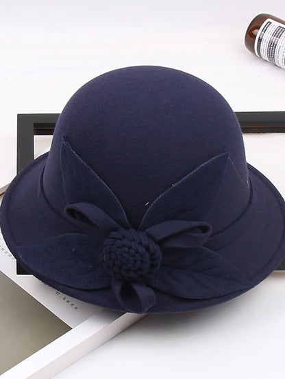 Women's Party Hat Party Wedding Special Occasion Flower Flower Wine Camel Hat / White / Blue / Fall / Winter / Spring - LuckyFash™