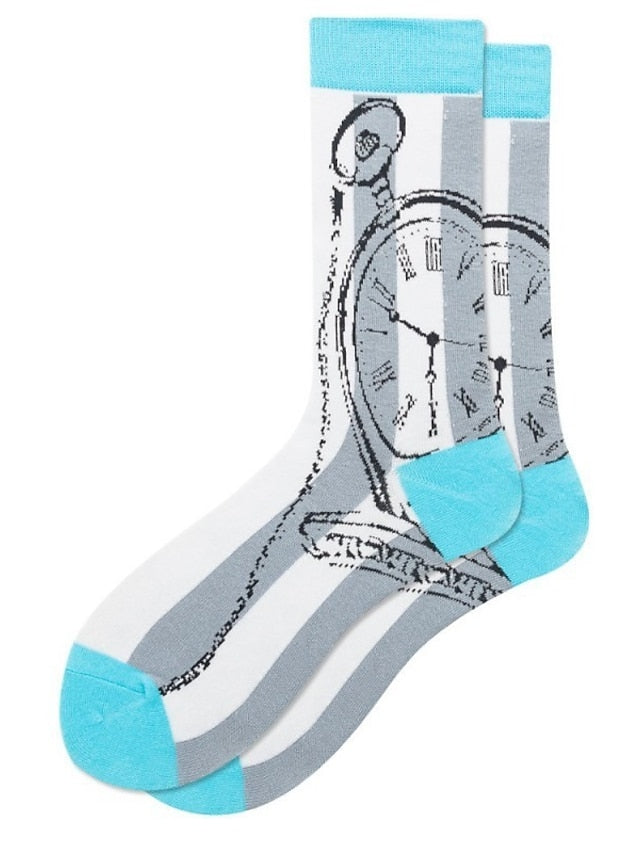 Unisex Crew Socks Work Daily Holiday Animal Patterned Dot Flower Polyester Cotton Simple Casual Lolita Casual Cute Casual / Daily 1 Pair - LuckyFash™