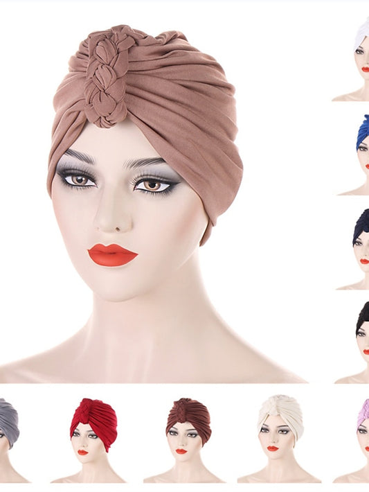 Vintage Inner Turban Hat Fashion Female Bandana Headband Women's Hair Cover Cap Ladies Head Wraps - LuckyFash™