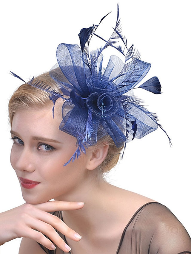 Women's Hair Clip Party Party Solid Color Headwear / White / Red / Blue / Fall / Winter - LuckyFash™