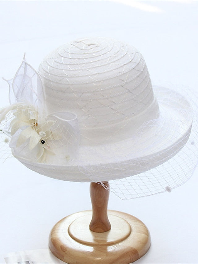 Women's Hat Bucket Hat Sun Hat Black Purple Pink Party Outdoor Dailywear Floral Floral Portable Windproof Comfort - LuckyFash™