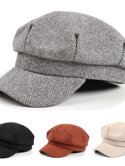 Women Men Newsboy Hat Cap Packable Newsboy Navy Hat Cap Classic Solid Beret Yacht Captain Sailor Fishermen's Hat Cap - LuckyFash™